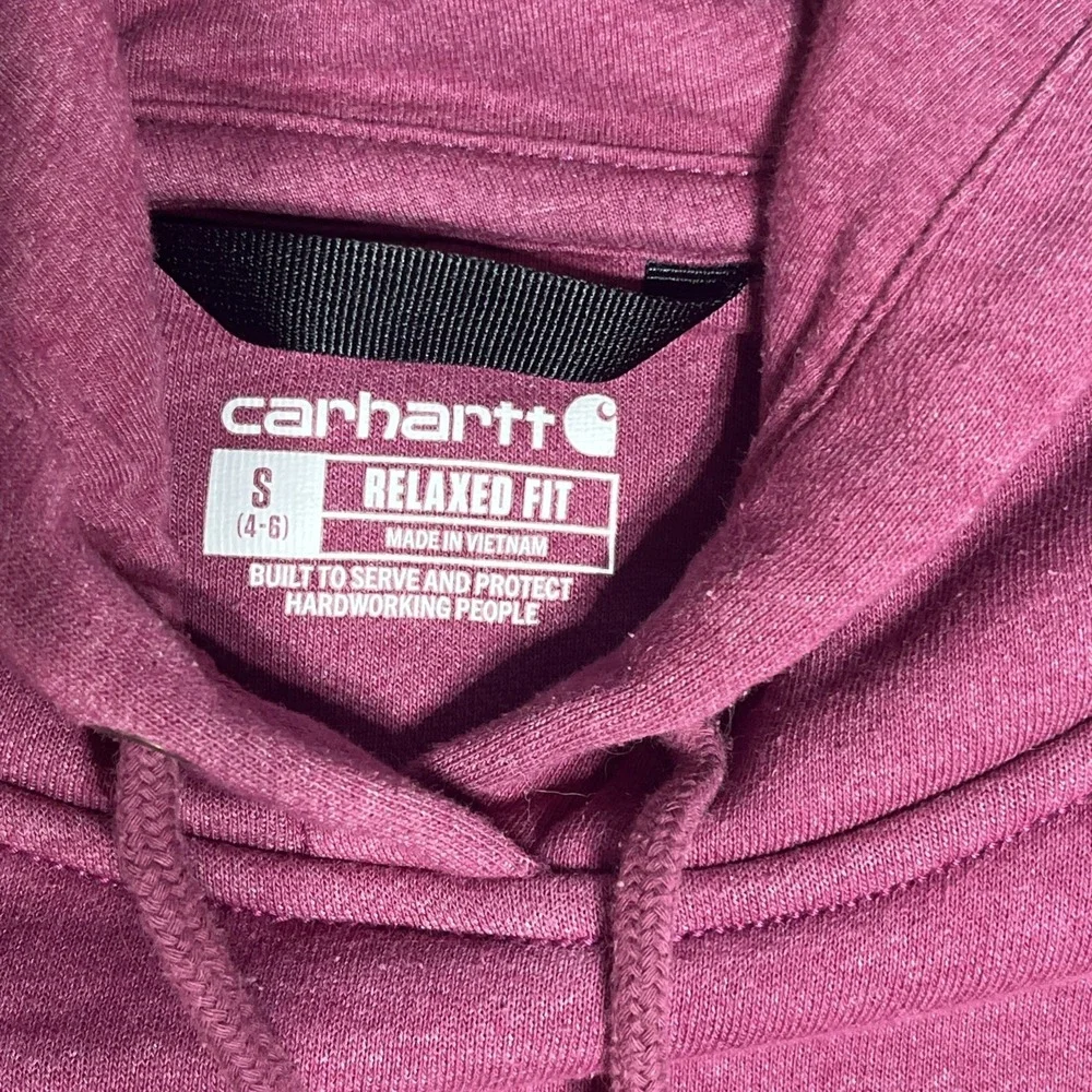 Carhartt Women's Clarksburg Graphic Sleeve Pullover Hoodie Sweatshirt Small 4-6 - Picture 3 of 8